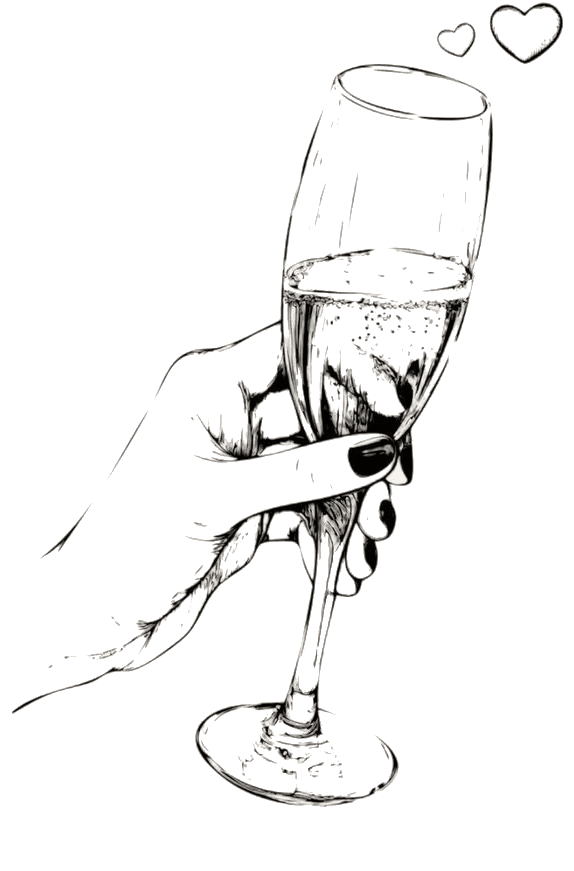 Left Toast Glass
